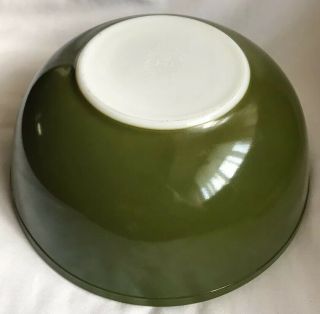 Vintage Pyrex Bowl 404 Dark Olive Green 4 Quart
