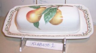 Noritake Gourmet Harvest Covered Butter Dish (tray) -