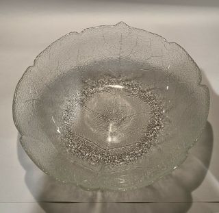 Retired LARGE Round Bowl Aspen by ARCOROC Clear Glass VINTAGE 10 1/2in 3