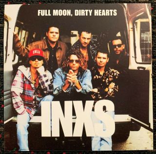 Inxs Full Moon Dirty Hearts 12x12 Square Promo Poster Flat Michael Hutchence