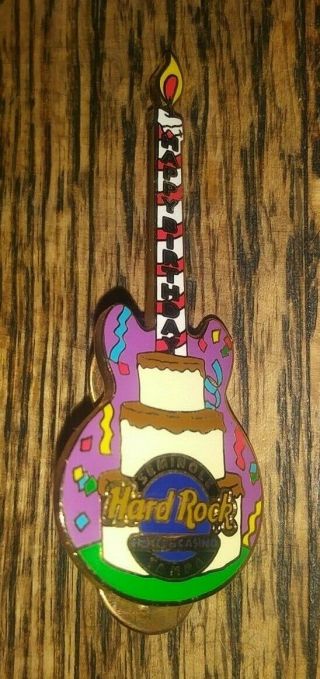 Hard Rock Cafe Hrc Seminole Tampa Happy Birthday Cake Guitar Collectible Pin /le