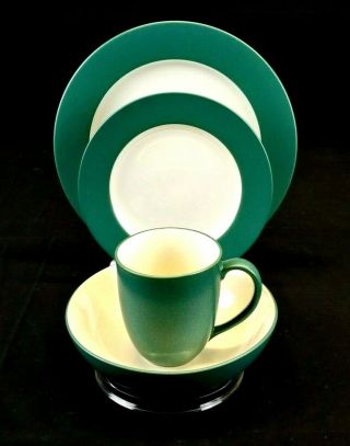 Noritake Colorwave Spruce Stoneware,  4 Piece Place Setting,  Pre Owned