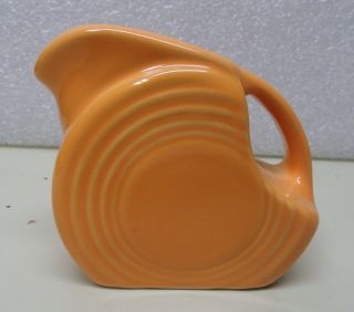 Vintage Fiestaware Orange Mini Disc Pitcher Fiesta Small Creamer