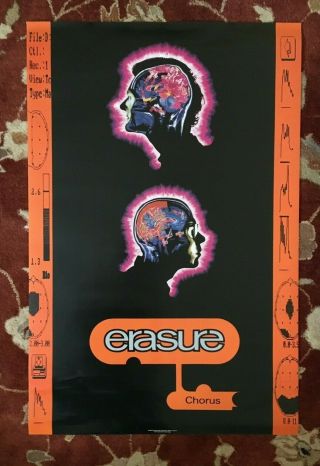 Erasure Chorus Rare Promotional Poster From 1991