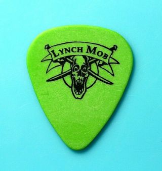 Lynch Mob // George 1990 Custom Tour Guitar Pick // Green/black Kxm Dokken