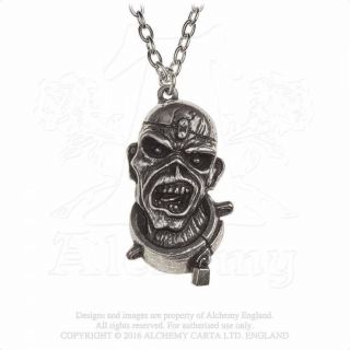 Alchemy Official Iron Maiden Eddie Piece Of Mind Pendant/necklace Pp504,  Metal