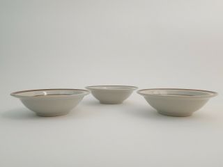 MSi Brown Monterrey Stoneware Japan Set of 3 Small Bowls 6 3/4 Inch Diameter 4