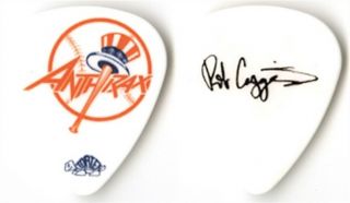 Anthrax Rob Caggiano Authentic Yankees 2012 Big 4 Tour Signature Guitar Pick