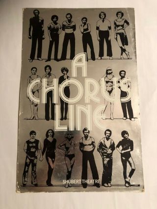 Vintage Mirrored Foil A Chorus Line Shubert Theater Poster Print