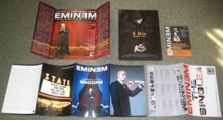 $0 Ship Last Eminem 5 X Promo Japan Handbill & Tour Flyers Mini Poster Leaflet