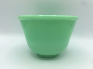 Vintage Jadeite Jadite Green Glass Mixing Bowl - Unmarked 6”