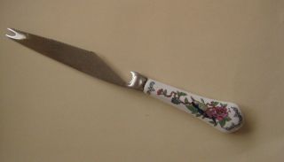 Aynsley Pembroke Bar Knife Opener With Stainless Blade Bird Porcelain China