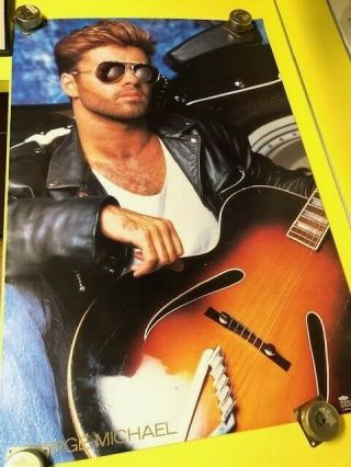 Vintage 1987 George Michael Poster Winterland Productions