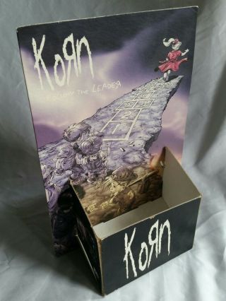 Old Korn Follow The Leader Cardboard Store Cd Display Epic Records Sony Ent.