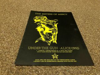 (bebk55) Advert/poster 11x8 " The Sisters Of Mercy : Under The Gun - Alice 1993