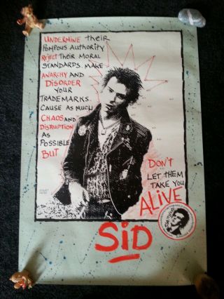 Sid Vicious/ Sex Pistols Poster