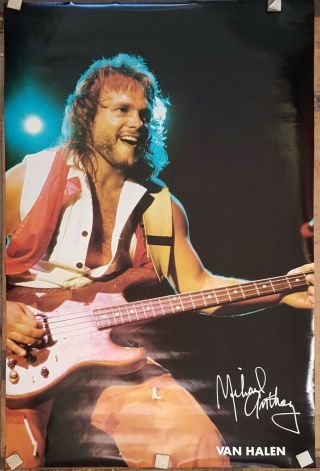 Michael Anthony Van Halen Poster 1983 Approx 23 X 35 Rare