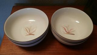 Set Of 4 Winfield Dragon Flower Coupe Cereal Bowls Very