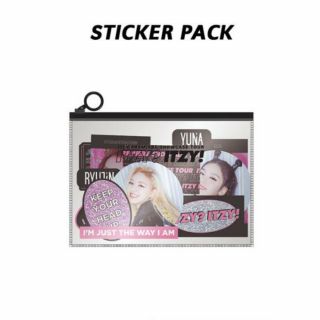Kpop Idol Jyp Itzy[있지] Premier Showcase World Tour Official Goods : Sticker Pack