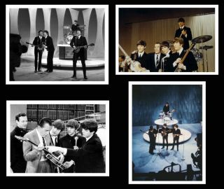 Beatles,  Ed Sullivan Show 1964,  Photo Set 2 Of 4 Real Photographs,  Concert Tour