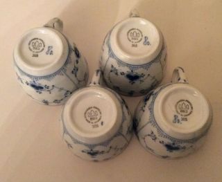 4 - Vintage 70’s Bing & Grondahl B&G BLUE LACE TRADITIONAL Cups 305 EUC 4