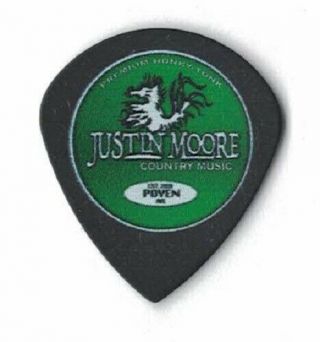 Justin Moore Band Josh Cross Real Tour Guitar Pick Country Music Honky Tonk