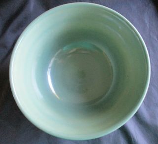 1940’S RED WING 10” POTTERY MIXING BOWL “PROVINCIAL OOMPH” GREEN & BROWN 5