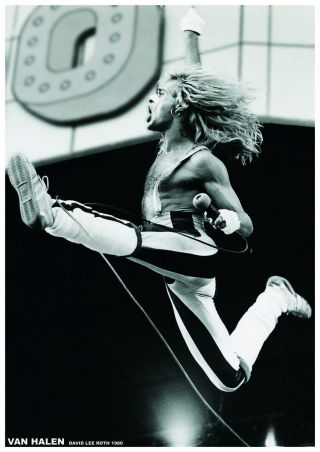 Van Halen David Lee Roth Solo Photo 1980 Poster