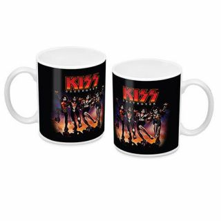 Kiss Band Coffee Mug Cup Official Destroyer Design 330ml Ceramic Birthday Gift