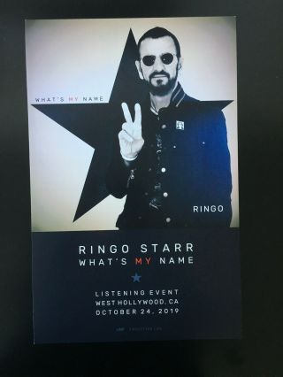 Ringo Starr 11x17 Color Promo Poster What 