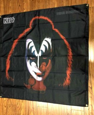 Gene Simmons Solo Album Flag Banner Cloth Poster 4 Ft X 4 Ft Kiss