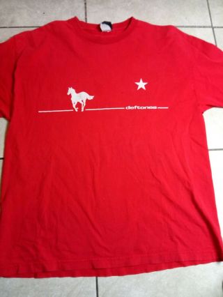 Vintage Deftones White Pony Men’s Red T - Shirt - Xl - Giant