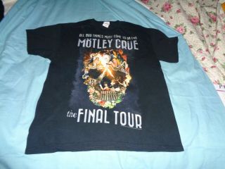 Motley Crue " All Bad Things Must Come To An End  Tee Large [ B ]