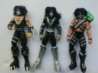 Kiss - Action Figures - Ace Frehley,  Peter Criss,  Paul Stanley 1997 - Mcfarlane