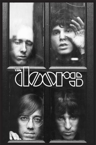 The Doors Faces Group Photo Poster