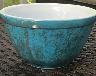 Vintage Pyrex Blue Primary Color Nesting Mixing Bowl 1.  5 Pint 401