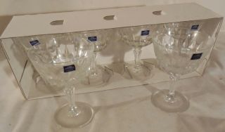 Set of 6 Vintage Lady Victoria Crystal Champagne Glasses Chantelle 7 1/2 OZ 2