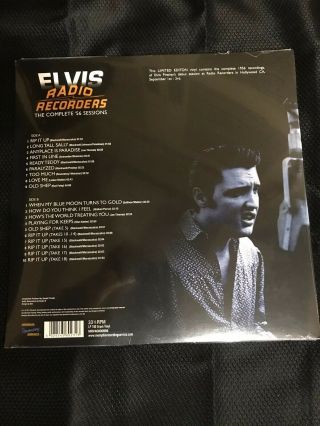 Elvis Presley Radio Recorders – The Complete 56 Sessions 180g Vinyl Gatefold Lp