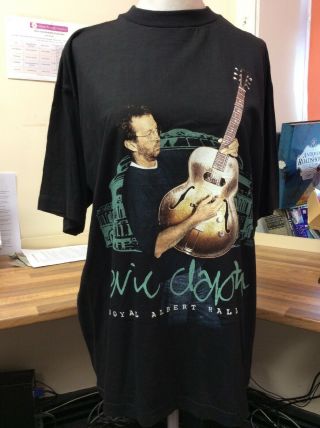 Eric Clapton T - Shirt Royal Albert Hall 1995 Black Extra Large