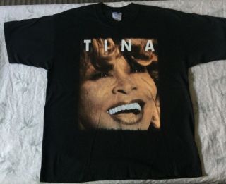 Vintage 2000 Tina Turner 24/7 Tour Shirt Sz.  Xl 100 Cotton