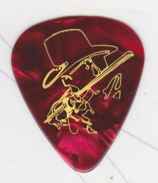 Charlie Daniels Band Signature Guitar Pick Red Pearl 2018 Country Concert Tour