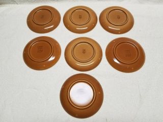7 Russell Wright Iroquois Casual Ripe Apricot Bread Butter Plates 2