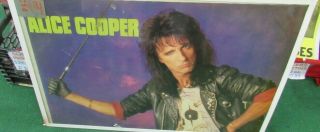 Alice Cooper Poster 1989 Rare Vintage Collectible Oop