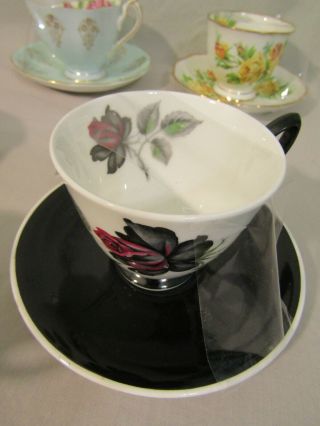 5 Vintage Tea Cups and Saucer Queen Anne,  Crownford,  Regency,  2 Royal Albert 5