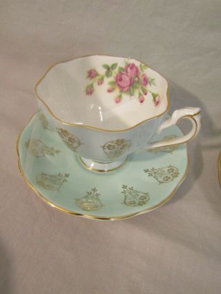 5 Vintage Tea Cups and Saucer Queen Anne,  Crownford,  Regency,  2 Royal Albert 6
