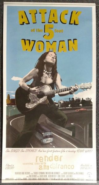Ani Difranco Render 2002 Promo Poster Attack Of The Five Foot Woman