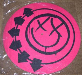 Blink 182 Pink Smiley Logo Slipmat For Vinyl Records