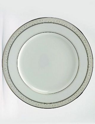 Noritake,  Montvale Platinum,  Dinner Plate 10.  5 Inch