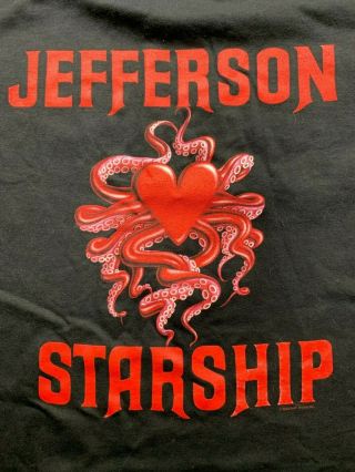 Jefferson Starship Red Octopus T - Shirt Size L Never Worn