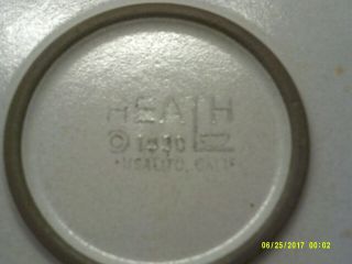 3 Edith Heath Ceramics 11&1/4 Inch Diameter Dinner Plates,  Sandalwood Matte Rim 6